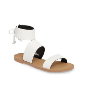 Rebecca Minkoff Sz. 9 White 'Emma' Ankle Strap Sandals